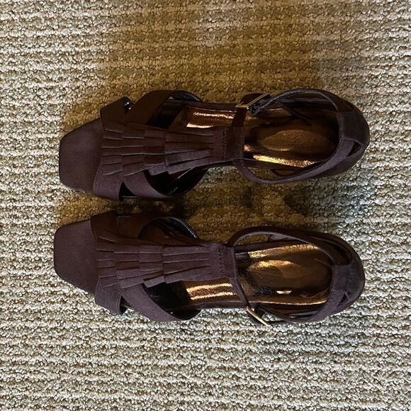 Rampage Brown Ithica Gladiator Wedge Sandals - Picture 13 of 15